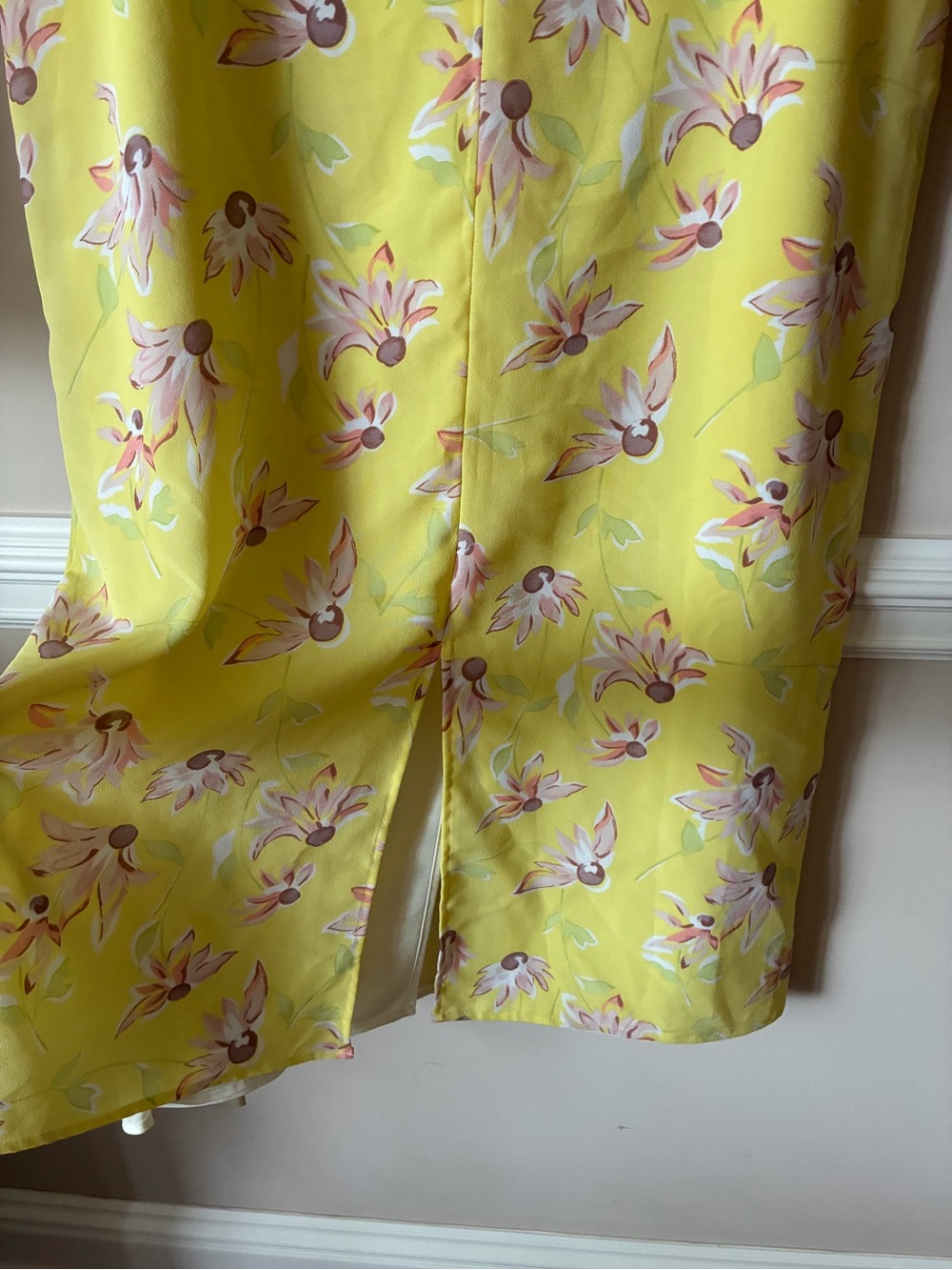 American Eagle Outfitters 90s Yellow Floral Maxi Skirt 8 Fairycore Vintage Y2K - Picture 4 of 6